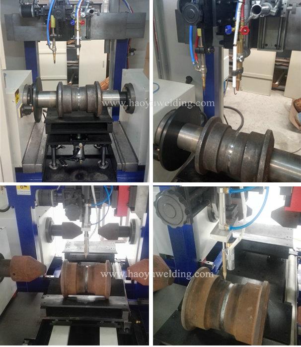 track roller welding machine